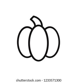 Pumpkin vector icon