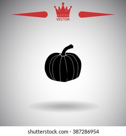 Pumpkin vector icon.
