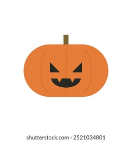 Ícone de vetor de abóbora. Ilustração minimalista de abóbora de outono. Halloween, Jack O Lantern, tempero de abóbora, conceitos culinários.