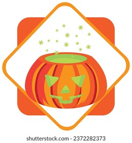 pumpkin vector icons with white background