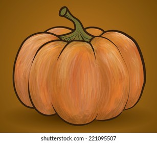 Pumpkin. Vector illustration.