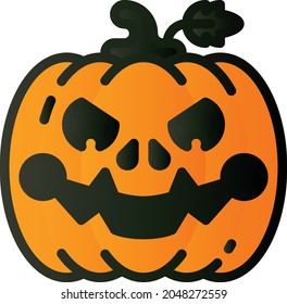 Pumpkin vector illustration design flat