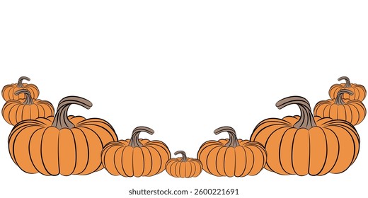 pumpkin vector illustration design, orange color, for halloween day