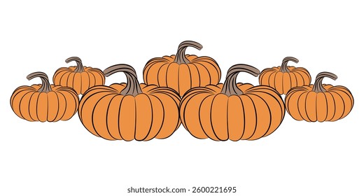pumpkin vector illustration design, orange color, for halloween day