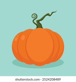 Ilustración vectorial de calabaza. Estilo de diseño plano