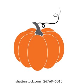 Ilustración vectorial de calabaza – Diseño de cosecha de verduras frescas y otoño.eps