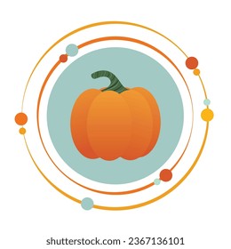 Símbolo de icono gráfico de la ilustración del vector de calabaza
