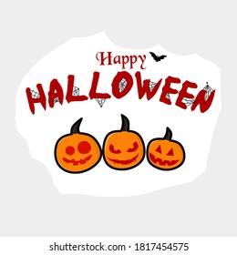 ilustración vectorial de calabaza para halloween. genial para carteles, afiches y dichos