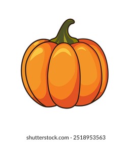 pumpkin vector illustration with halloween theme. Images produced without the use of any form of AI software