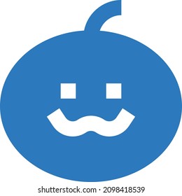 Kürbis, Vektorgrafik einzeln auf transparentem Hintergrund. glyph-Vektorsymbole für Konzept- oder Web-Grafiken.