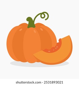 Pumpkin vector illustration isolated on white background