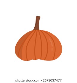 Ilustração do vetor da abóbora isolada no fundo branco. Outono outono abóbora clip art