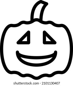 pumpkin Vector illustration on a transparent background. Premium quality symbols. Stroke vector icon for concept and graphic design.