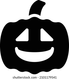 pumpkin Vector illustration on a transparent background. Premium quality symbols. Glyphs  vector icon for concept and graphic design.