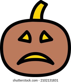 pumpkin Vector illustration on a transparent background. Premium quality symbols. Stroke vector icon for concept and graphic design.