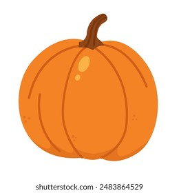 Imagen de Vector de calabaza, Arte vectorial de calabaza, arte de Clip de calabaza de otoño, gambar buah waluh labu kuning