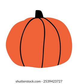 Pumpkin vector image, pumpkin vector art, fall pumpkin clip art