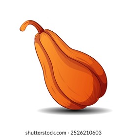 Pumpkin. Vector image. Symbol of autumn and Halloween.