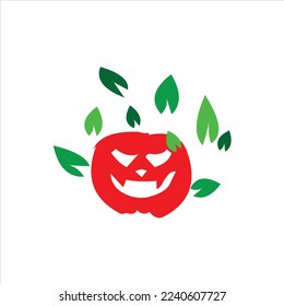pumpkin vector logo design icon 
