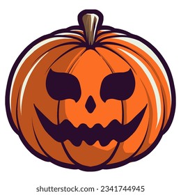 INSPIRACIÓN DE LOGO HALLOWEEN VECTOR DE PUMPKIN