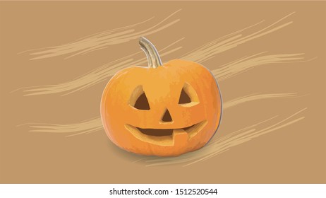 pumpkin vector orange halloween design jack