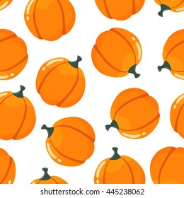 pumpkin vector seamless pattern