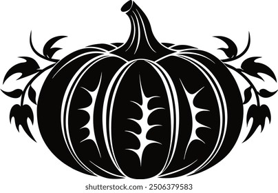 Pumpkin vector silhouette illustration art