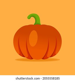 Pumpkin vector with simple gradient color. Eps 10
