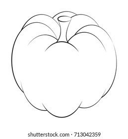 pumpkin  vector symbol icon design. Beautiful illustration isolated on white background
