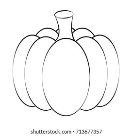 pumpkin  vector symbol icon design. Beautiful illustration isolated on white background