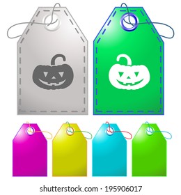 Pumpkin. Vector tags.