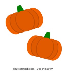 Ilustración vectorial de arte aislada del Clip blanco del estilo de la historieta de la verdura de la calabaza para el propósito educativo o necesidades imprimibles