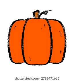Pumpkin vegetable crayon wax