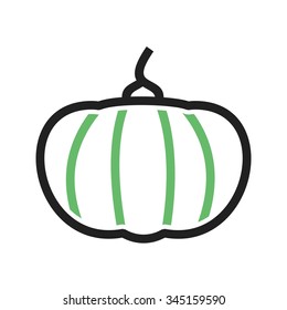 Pumpkin, vegetable, food icon vector image.Can also be used for food iconset. Suitable for mobile apps, web apps and print media.