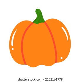 Pumpkin Vegetable Icon. Healthy food. Vector illustration