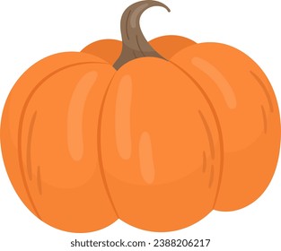 Pumpkin Vegetable Ripe Vector Illustration