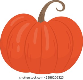 Ilustración del vector de maduración vegetal de calabaza