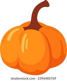 Pumpkin Vegetable Ripe Vector Illustration
