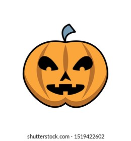 pumpkin vegetable season isolated icon vector illustration design