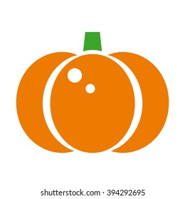 Pumpkin. Vegetables icon. Vector illustration.