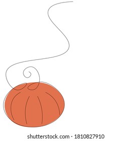 Pumpkins autumn background. Vector illustration