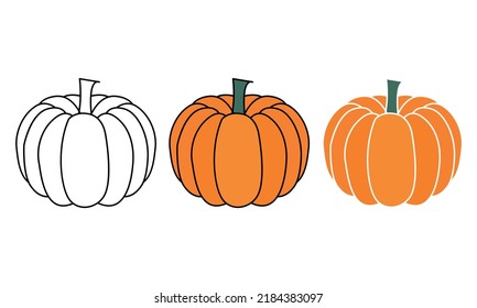 Pumpkins Autumn Vector and Clip Art