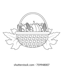 Pumpkins and corns design