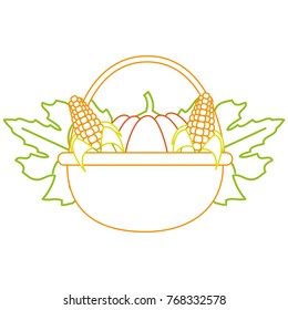 Pumpkins and corns design