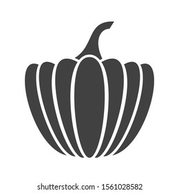 Pumpkins glyph icon isolated on white background. Element for your design works. Symbol of Halloween and Thanksgiving Day. Vector illustration.