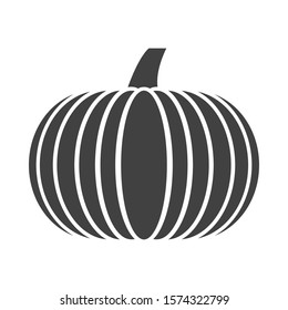 Pumpkins glyph icon isolated on white background. Element for your design works. Symbol of Halloween and Thanksgiving Day. Vector illustration.