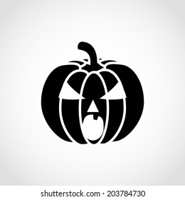 Pumpkins for Halloween Icon Isolated on White Background