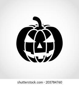 Pumpkins for Halloween Icon Isolated on White Background