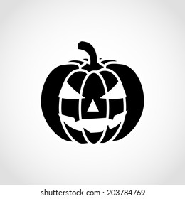 Pumpkins for Halloween Icon Isolated on White Background