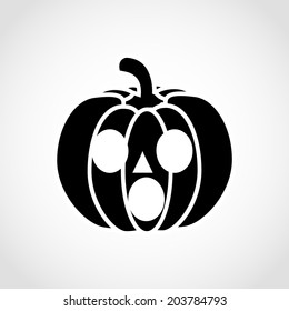 Pumpkins for Halloween Icon Isolated on White Background